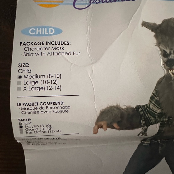 California Costumes Gray Werewolf Outfit for Kids - Picture 6 of 6